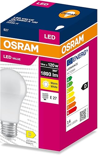 Osram LED VALUE CLASSIC A 120 14W/3000K E27
