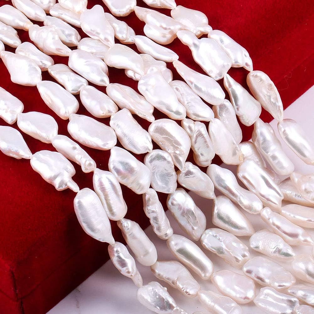 Baroque Pearl Beads Natural Irregular Cultured Freshwater Pearl Loose Bead for DIY Women Pendants Earrings Jewelry Making 14.2 inch - Image 3