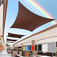 Vista 1 de Royal Shade Toldo rectangular de tela para patio al aire libre, 14 x 18 pies, color marrón, RTAPR1418 – UPF50+ 95% de bloqueo UV, resistente