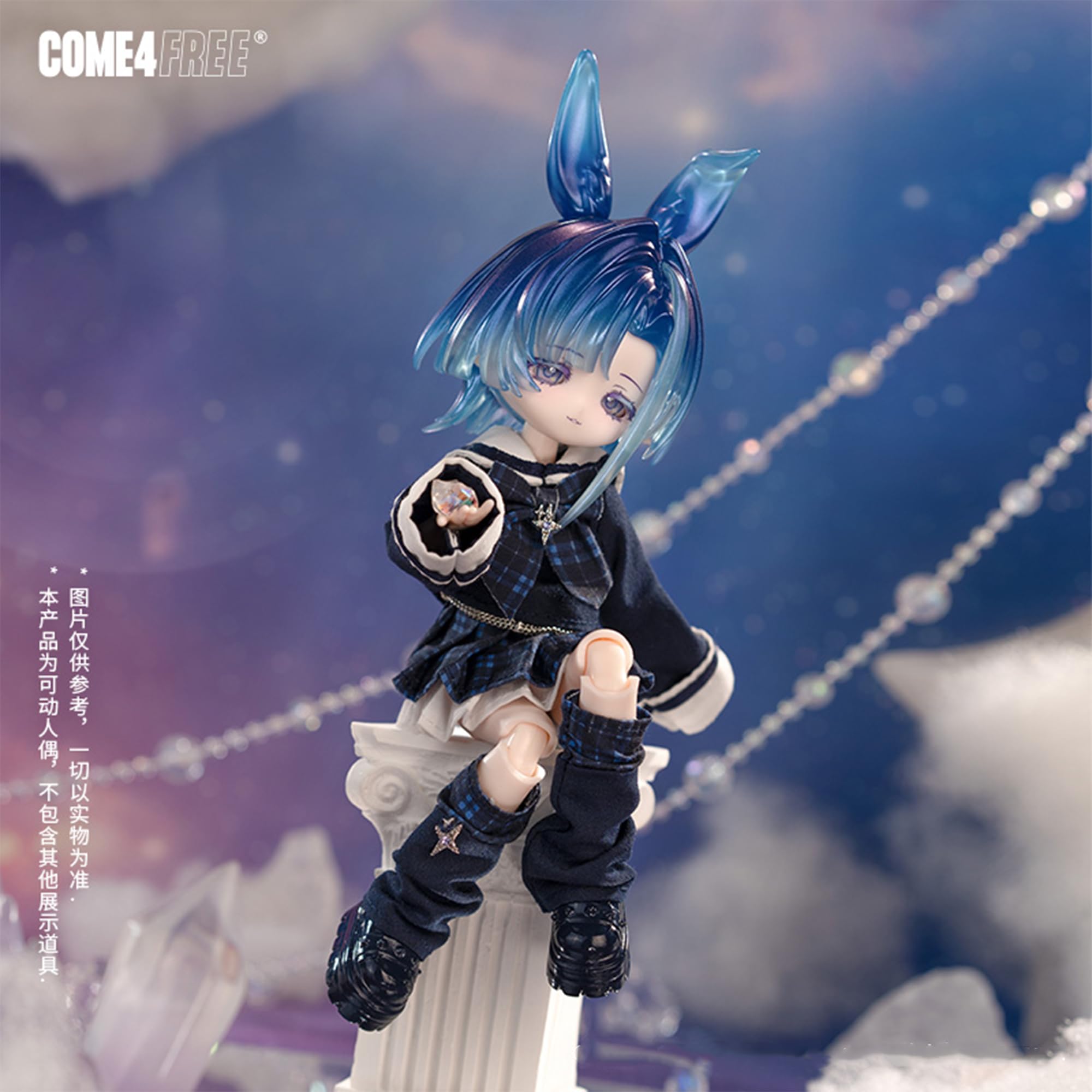 TOYVERSE COME4FREE BJD Bonnie's 3. Generation seria meteorologiczna, Aurora Die Aurora, Standard Edition, 1 szt./19 cm, lalka BJD, ruchome lalki z ubrankami dla lalek, prezent urodzinowy, 15+