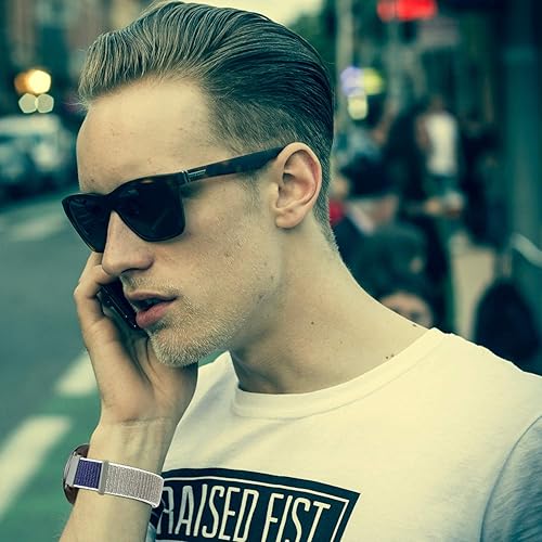 Miniatura 2 de – Correa de reloj de nailon suave de 55/64 de pulgada (22 mm), compatible con Samsung Galaxy Watch 1.81 pulgadas (46 mm)/Gear S3 Frontier/Classic,