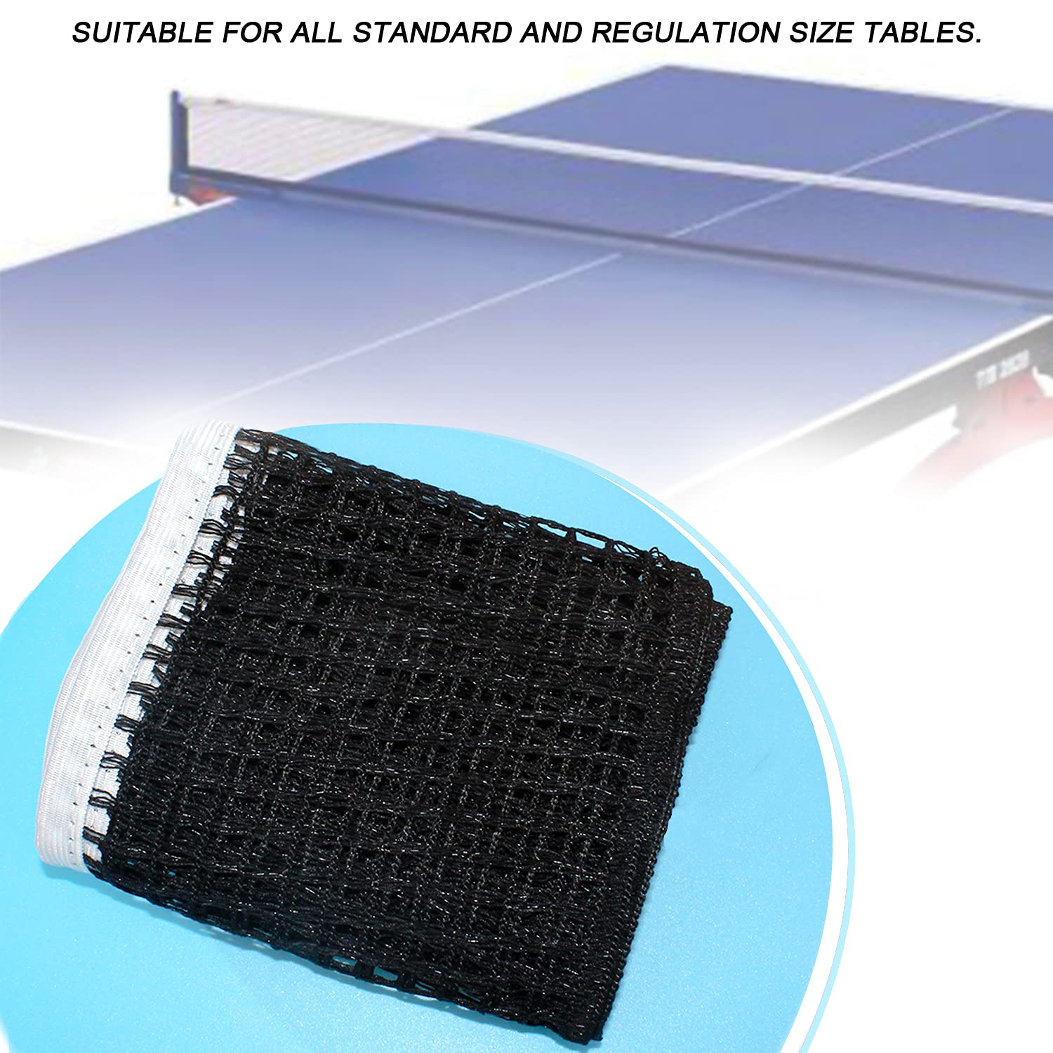 Filet De Ping Pong GMMG - 2 Pièces, 180x14cm | Pour Table Pliable, Entraînement, Compétition