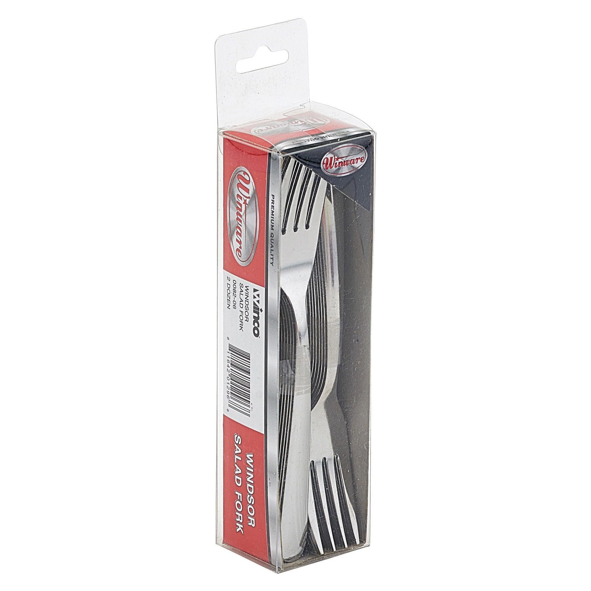 Windsor Salad Fork by Winco – Stainless Steel, Silver, Model 0082-06