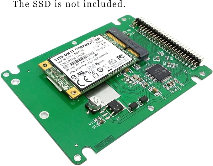 Adaptador mSATA a IDE 44Pin con caja 2.5 pulgadas miniatura 5