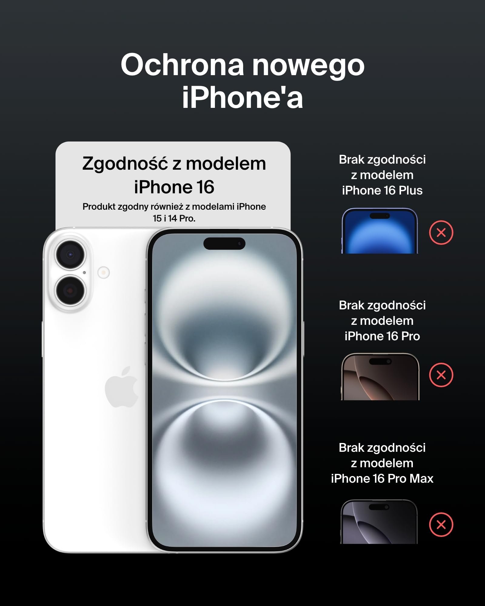Belkin ScreenForce InvisiGlass szkło ochronne do iPhone 16, tacka Easy Align ułatwiająca nakładanie, wykonane ze szkła z recyklingu, folia ochronna do iPhone 16, iPhone 15 i iPhone 14 Pro