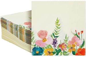 Juvale Wildflower Party Decorations: Charming Floral Napkins for Memorable Gatherings
