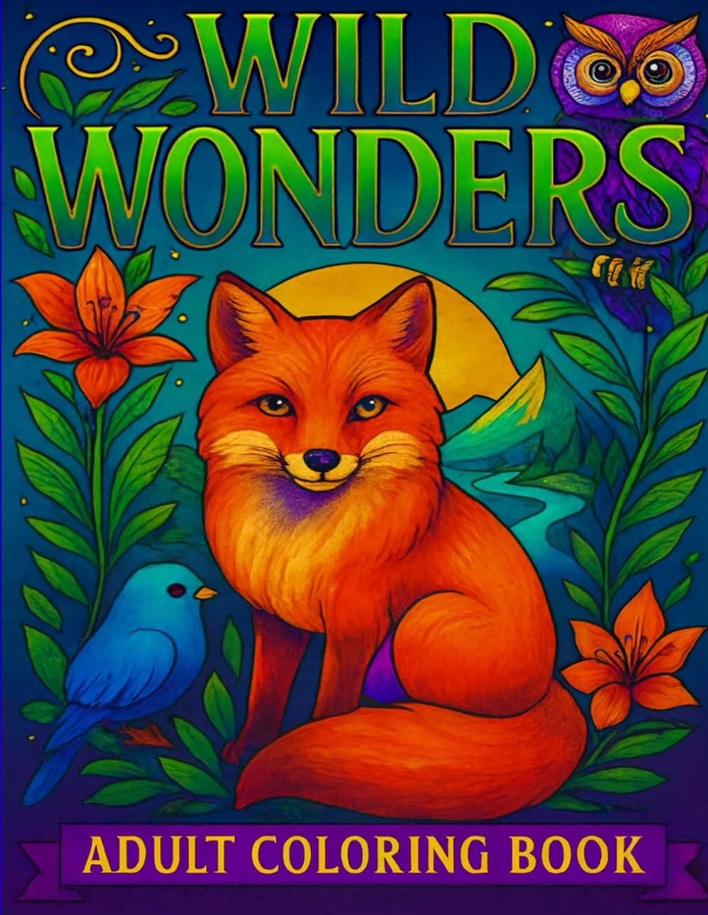 WILD WONDERS: ADULT COLORING BOOK