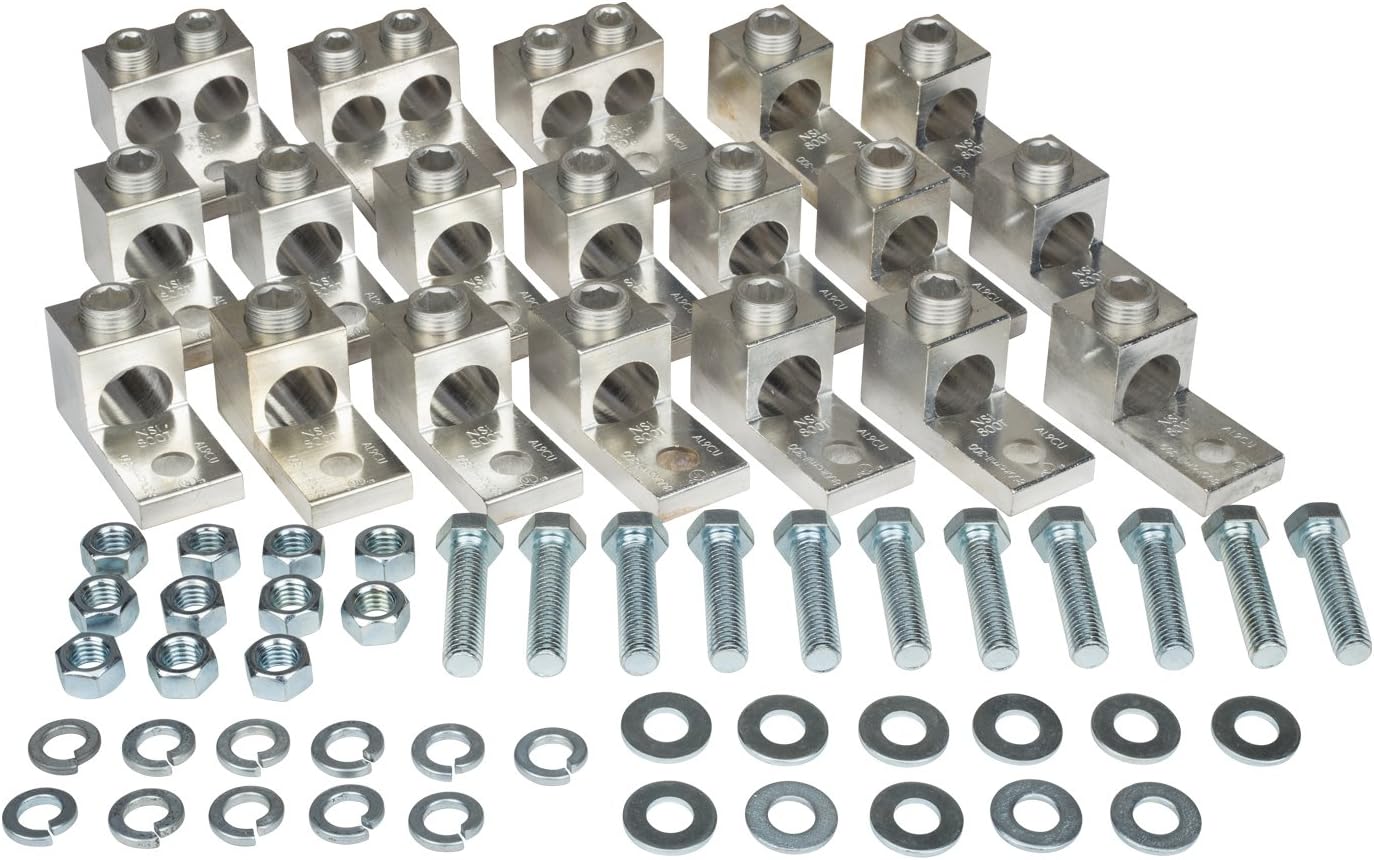 30 Piece Mechanical Set-Screw Type Transformer Lug Kit, 400-500 KVA 3 Phase
