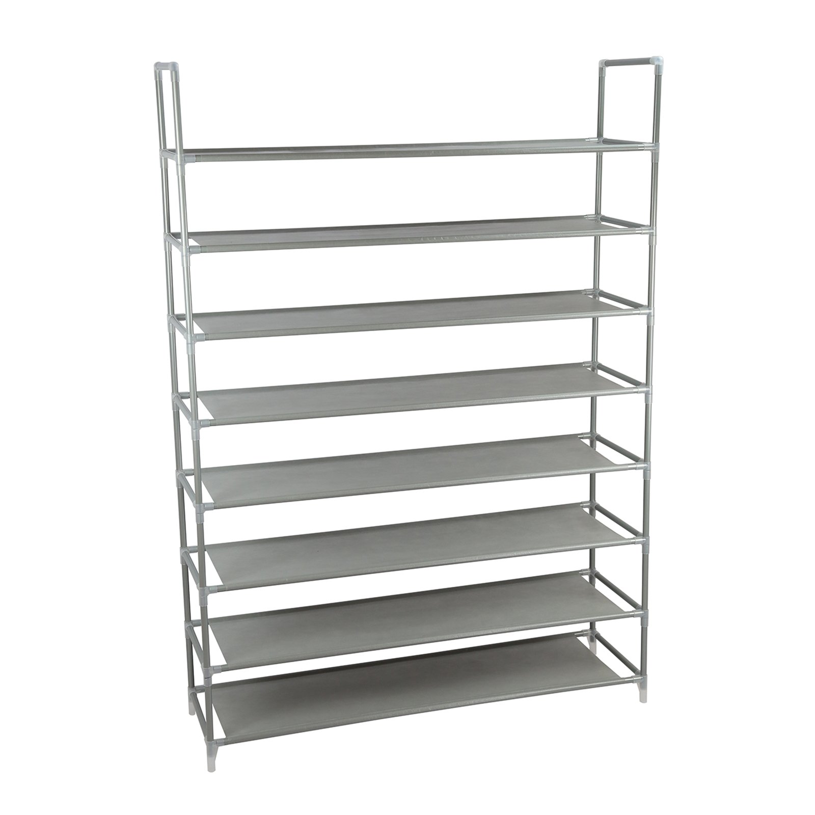 Smart-Home 8 Tiers Shoe Rack 40 Pairs Non-woven Fabric Shoe Tower Storage Organizer Cabinet [Grey] …