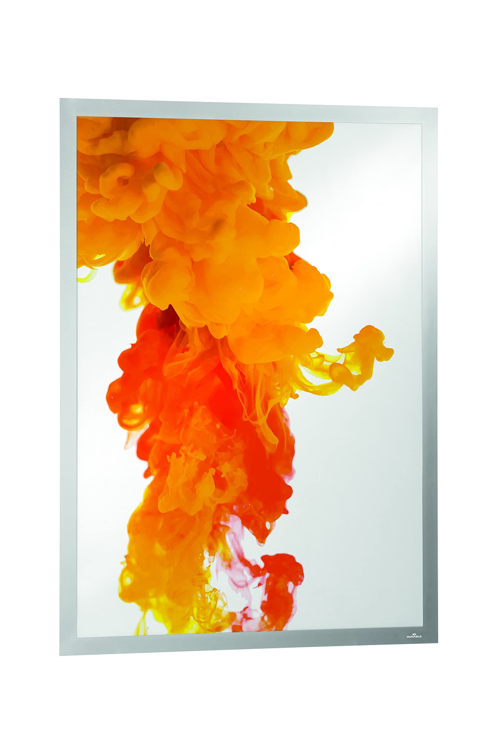 Durable Info-Rahmen Duraframe Poster (A1, selbstklebender Plakatrahmen mit Magnetverschluss) 1 Stück, silber, 499723