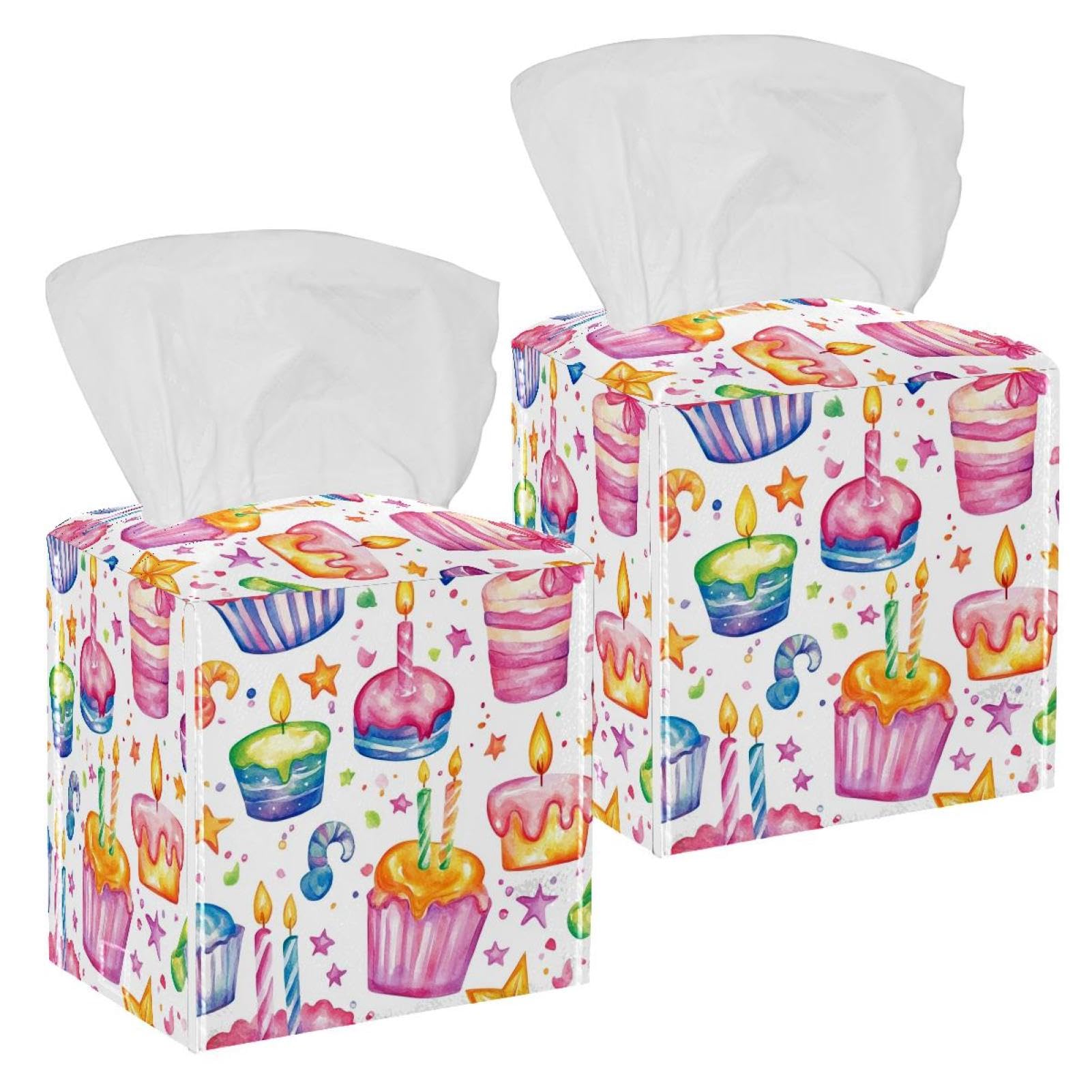 Boîte à mouchoirs en cuir pour voiture et table de salle de bain