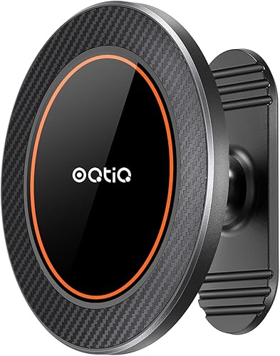 OQTIQ Soporte Magnético de Montaje Adhesivo para Superficie Diminuta del Tablero Delantero, Soporte Magnético para Coche con Sujetador, Diseñado