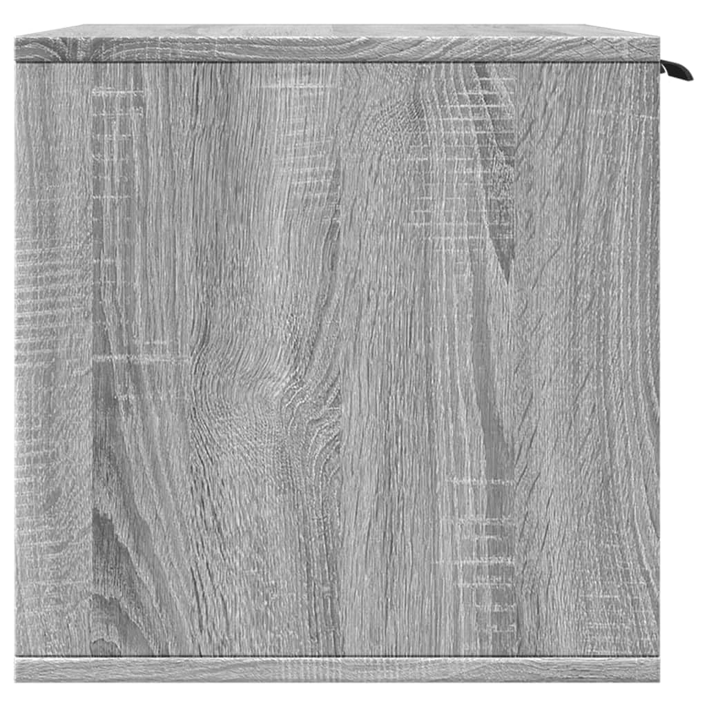 Katzenklo Grau Sonoma Holzwerkstoff 80x50x45 cm Katzenmöbel mit Verstecktem Design und Vielseitiger Nutzung als Beistelltisch stabil kompakt platzsparend für Katzenzubehör und Krallenpflege