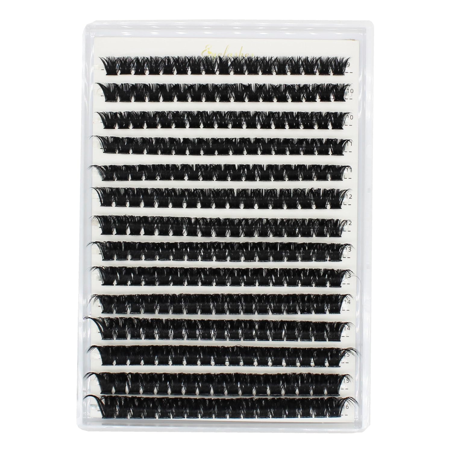 Bransfy 238pcs 100D Thick Volume Eyelashes Clusters Natural Eyelash Extensions Russian D Curl Individual Eyelash Cluster Makeup Tools Lashes(100D-0.07D 9-16mm) - Image 2