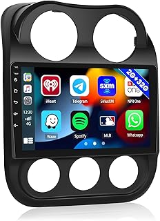 Android 11 Car Stereo for Jeep Compass Patriot 2010-2016, Wireless Apple CarPlay, 10.1 Inch Touchscreen Car Radio, Wireless Android Auto, GPS Navigation Units, HiFi & AHD Backup Camera(2G+32G)