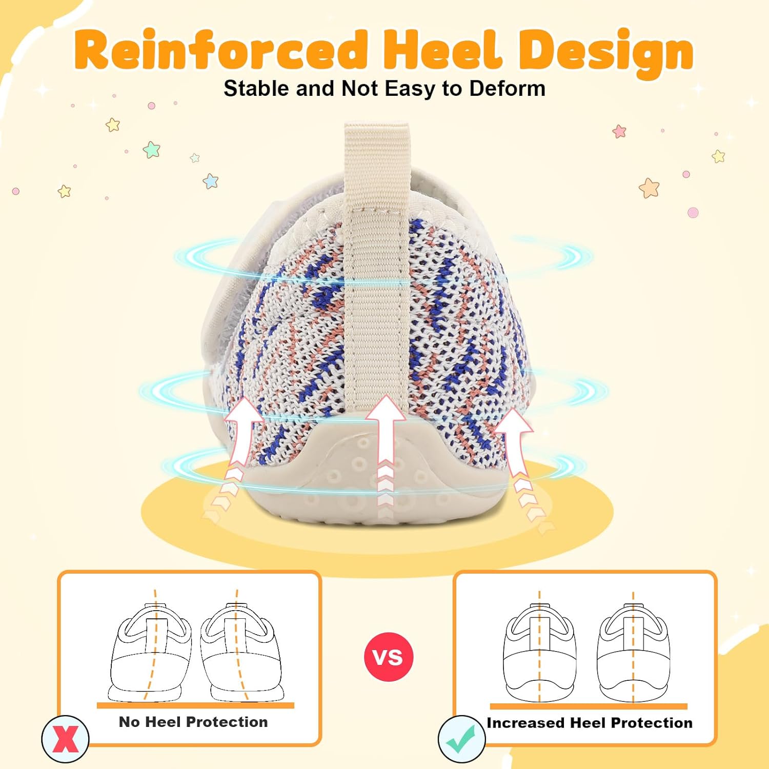 FEETCITY Baby First Walking Shoes Wide Baby Shoes Infant Sneakers Newborn Crib Shoe Barefoot Lightweight Slip On Shoe - Image 7