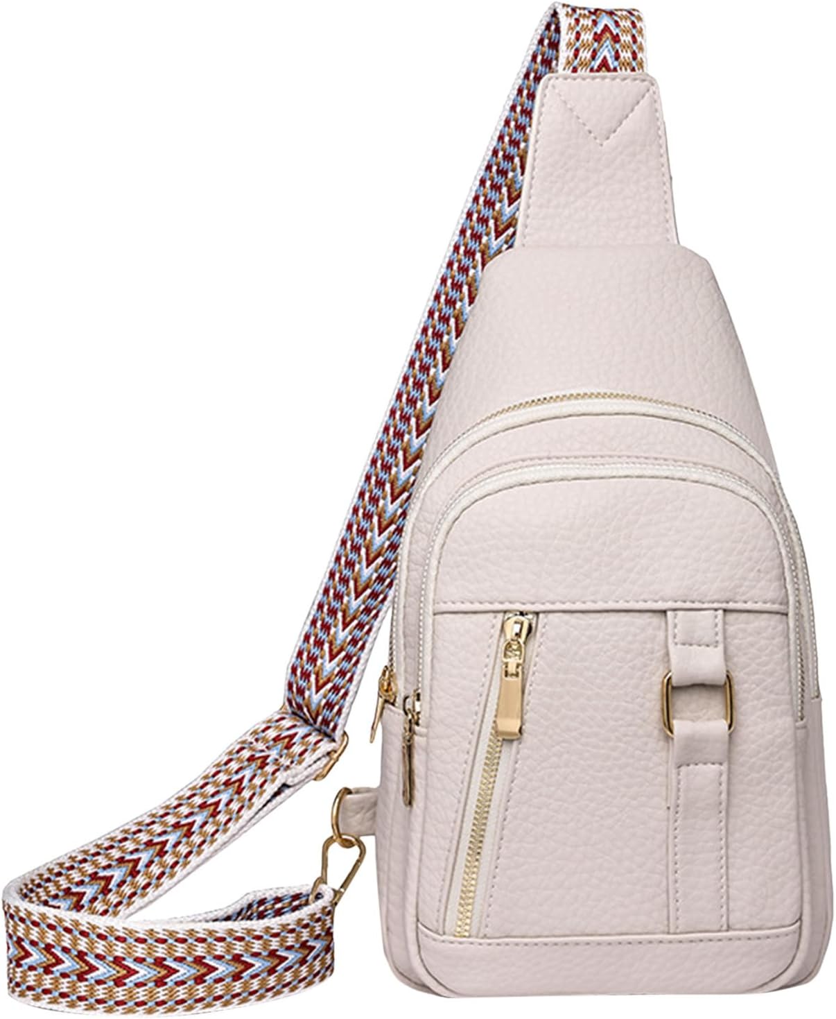 KELINFONGCrossbody Sling Bags for Women Leather Fanny Pack for Women,Trendy Chest Bag Backpack with Adjustable Strap,cross Body Bag for Outdoor Hiking Travel Sports
