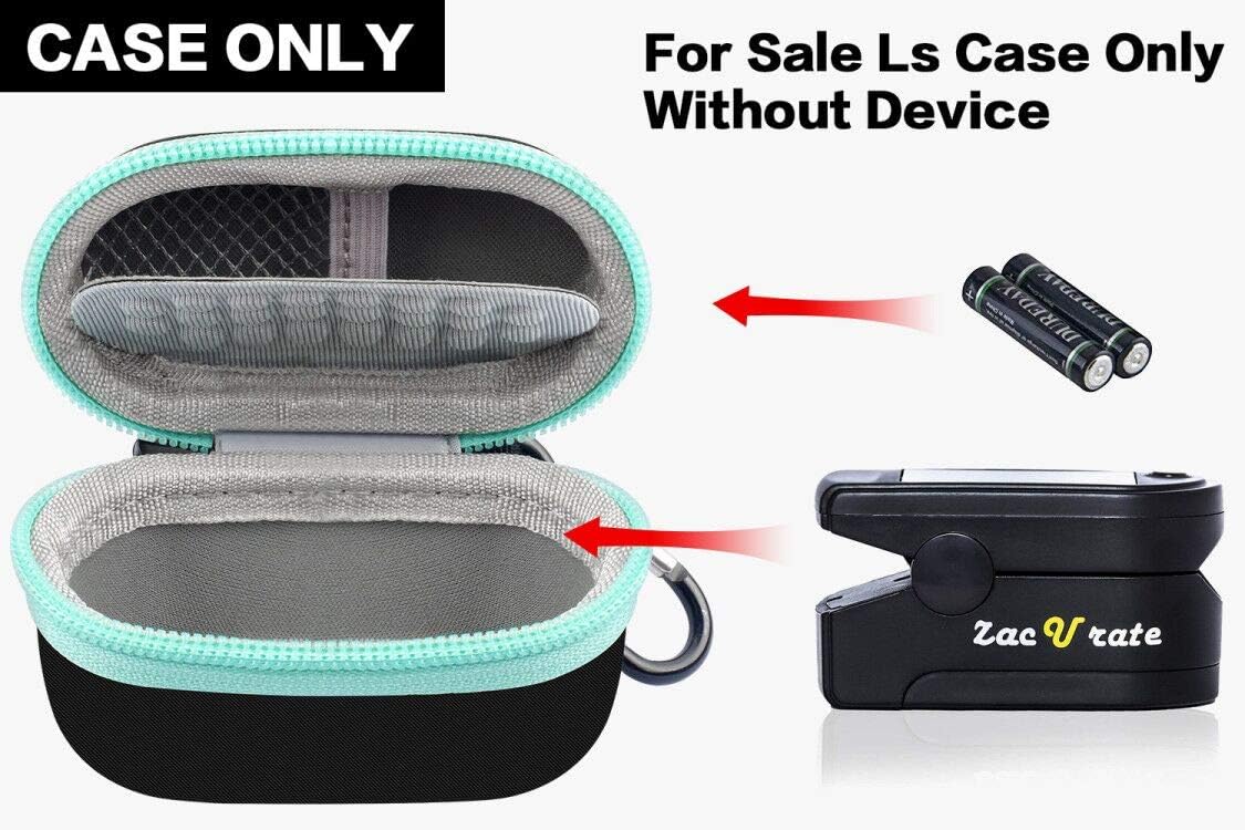Case Compatible for Zacurate Pro Series 500DL/ BL/CMS 50-DL/Facelake/Innovo Deluxe/Facelake/Santamedical/Fingertip P.O Blood Oxygen Saturation Monitor(Case Only)- Black