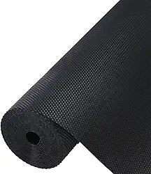 Material EVA impermeável para armário de cozinha, tapete de gaveta à prova de óleo para geladeira, armazenamento de armário 30 cm x 100 cm - preto