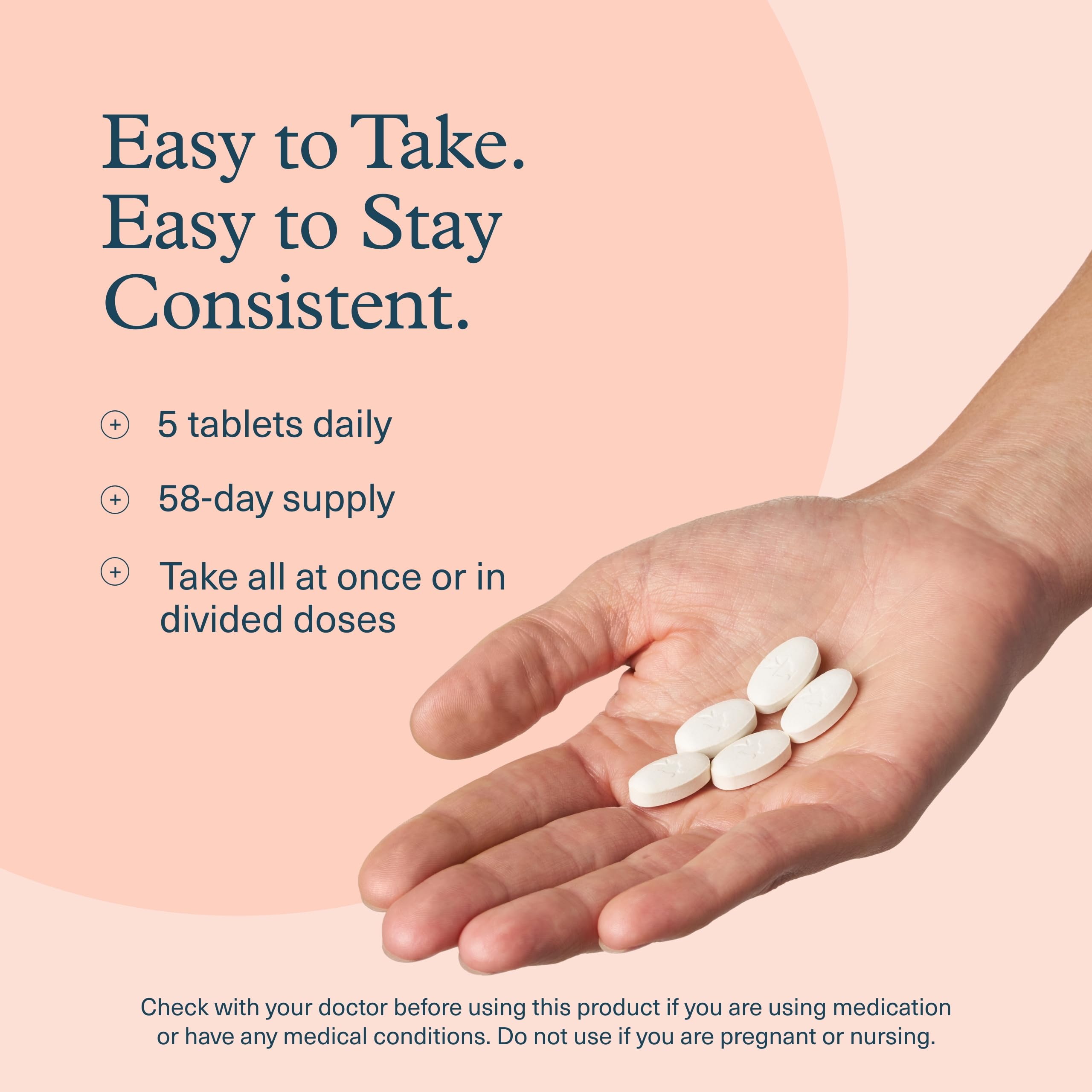 Youtheory Marine Collagen Tablets, 2,500 mg, 290 Tablets, 58-Day Supply — Amazon image 6