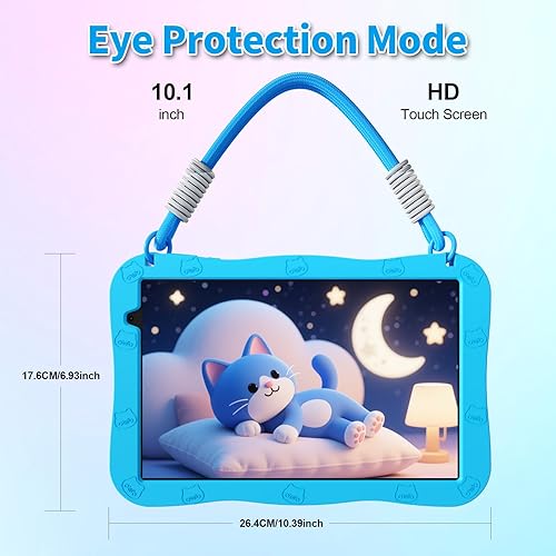 Miniatura 5 de VASOUN Tableta Android 15 para niños de 10.1" con pantalla HD IPS 8GB RAM (3+5GB extendida) 32GB de almacenamiento Batería de 6000mAh WiFi 6