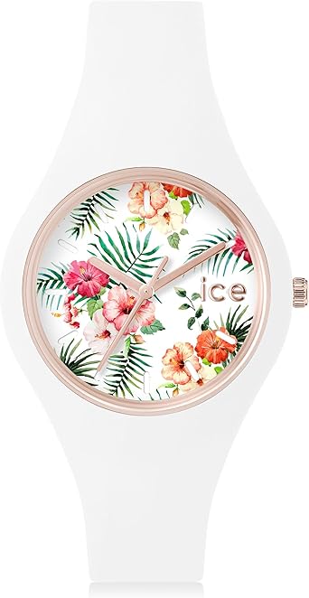 Ice-Watch - Ice Flower Legend - Montre Blanche pour Femme avec Bracelet en  Silicone - 001436 (Small) : Amazon.fr: Montres
