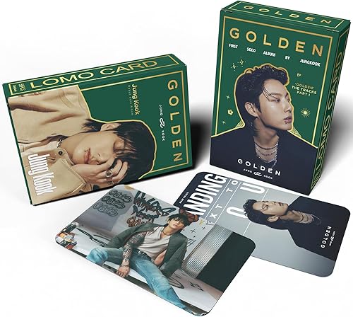 Miniatura 5 de Juego de tarjetas de fotos de álbum dorado, primer álbum en solitario, tarjetas de fotos Kpop Lomo, regalo para niños y niñas