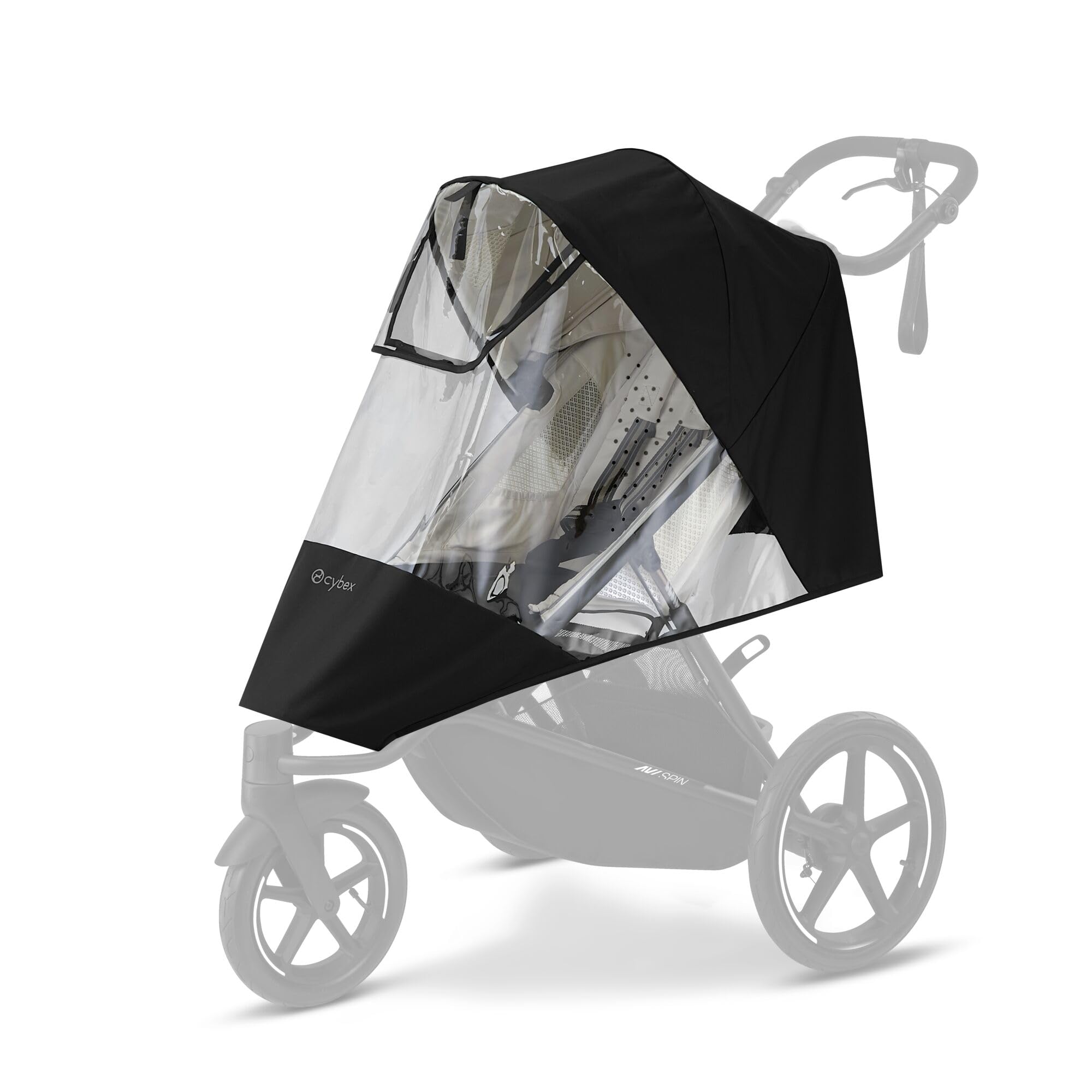 CYBEX Gold Regenverdeck für Kinderwagen AVI SPIN, Transparent | Mit reflektierenden Elementen, Schutz vor Wind und Wetter, Einfaches und schnelles Überziehen