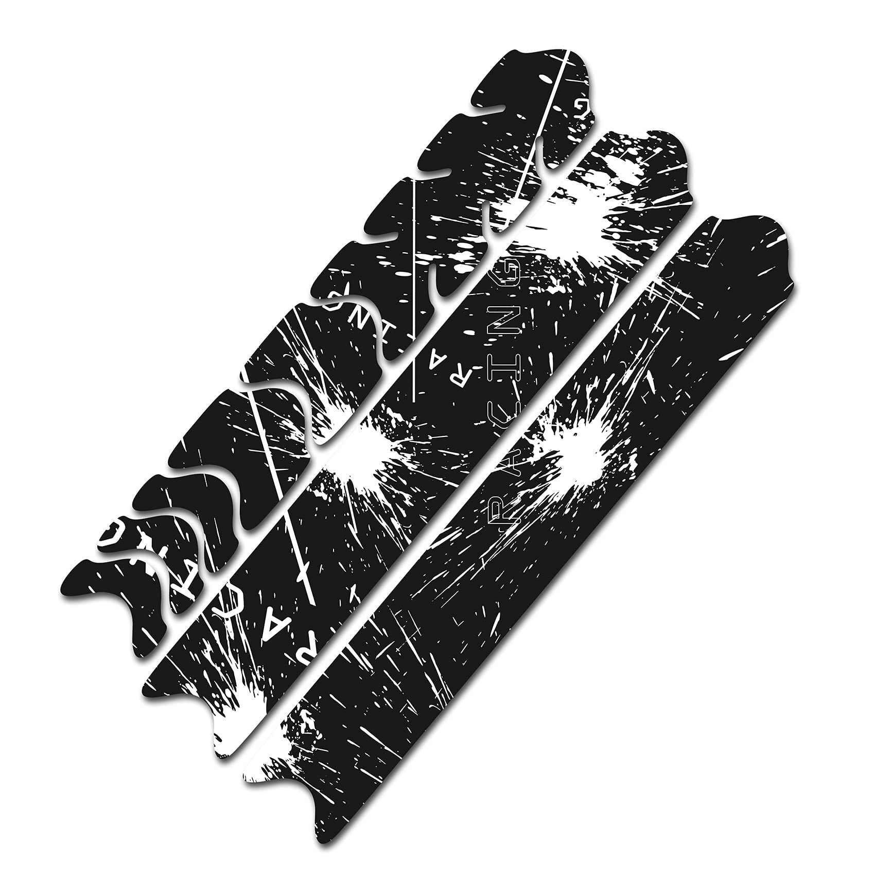 Ochrona ramy roweru, folia ochronna na tylne trójkątne uchwyty, naklejka ochrona na ramy z włókna węglowego MTB BMX, folia chroniąca lakier R161 (09 Racing biała)