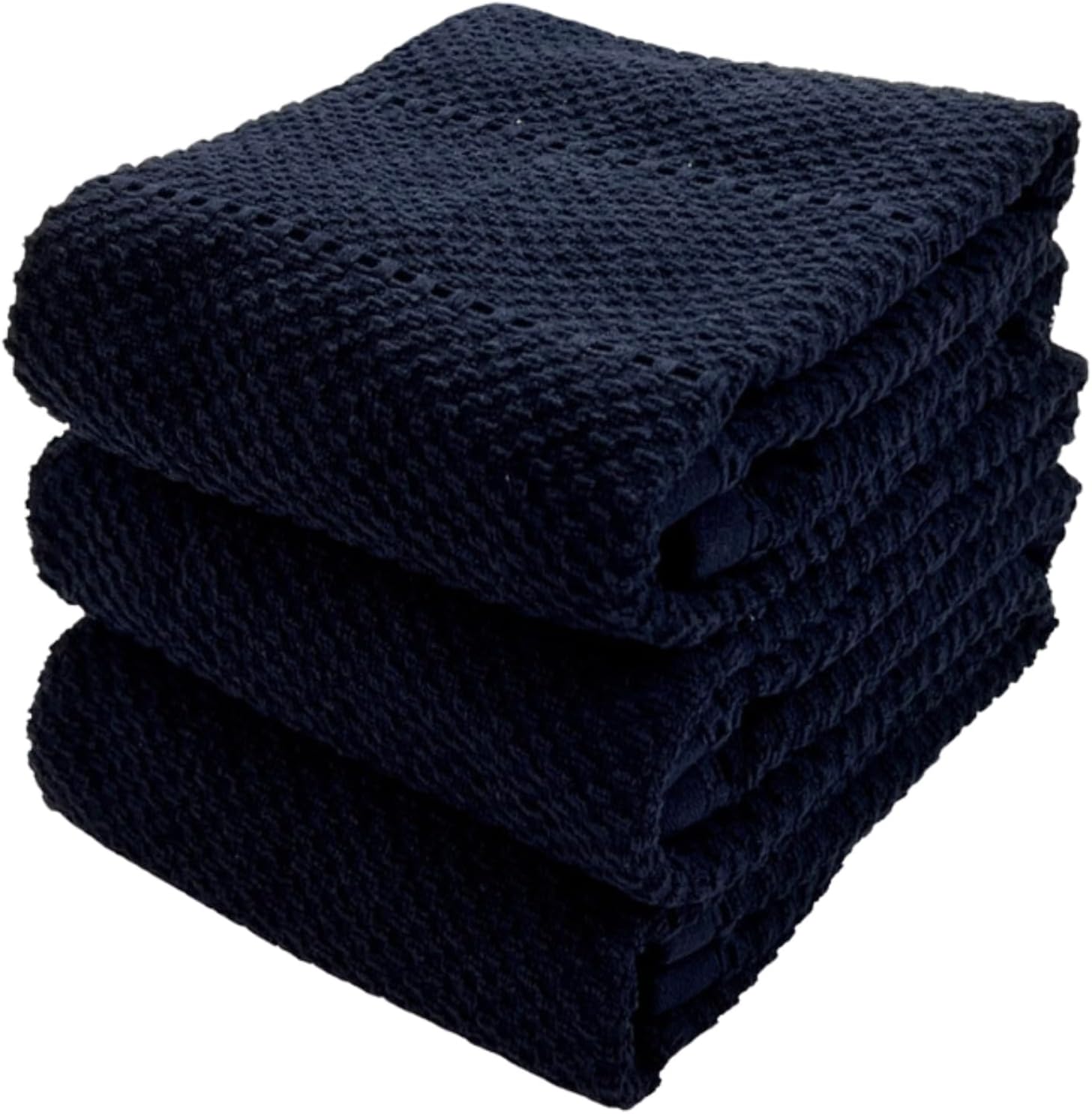 Amazon.com: Serafina Home Navy Blue Kitchen Dish Towels: 100% Cotton ...