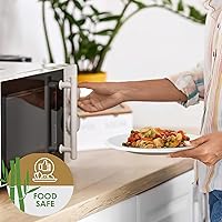 Vista 4 de Paquete de 300 platos de papel desechables, platos 100% compostables de 6 pulgadas, platos de bagazo pequeños resistentes a granel, platos