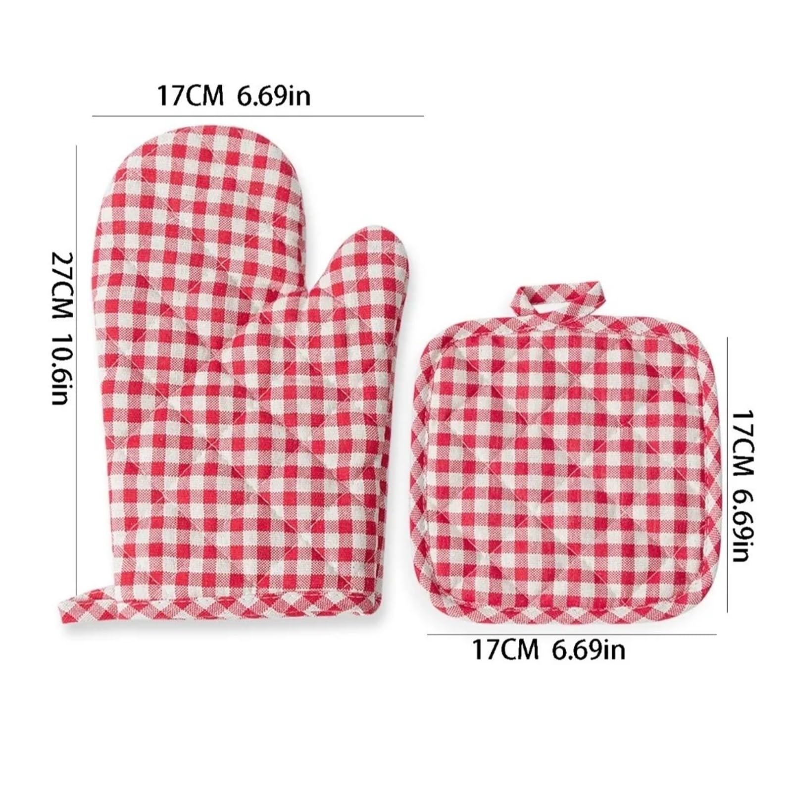 2 pezzi guanti da forno antiscottatura resistente al calore guanto for microonde ispessito fodera in cotone antiscivolo e presine cottura