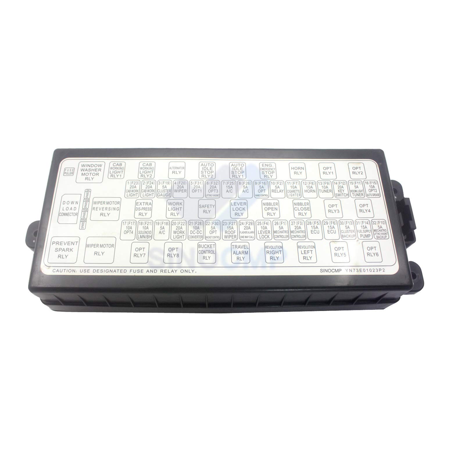 YN73E01023P2 Caja de relé de fusibles, controlador de montaje de relé SINOCMP, caja de relé para Kobelco SK295-5 SK350-5 SK260-5 piezas, garantía de 3 meses