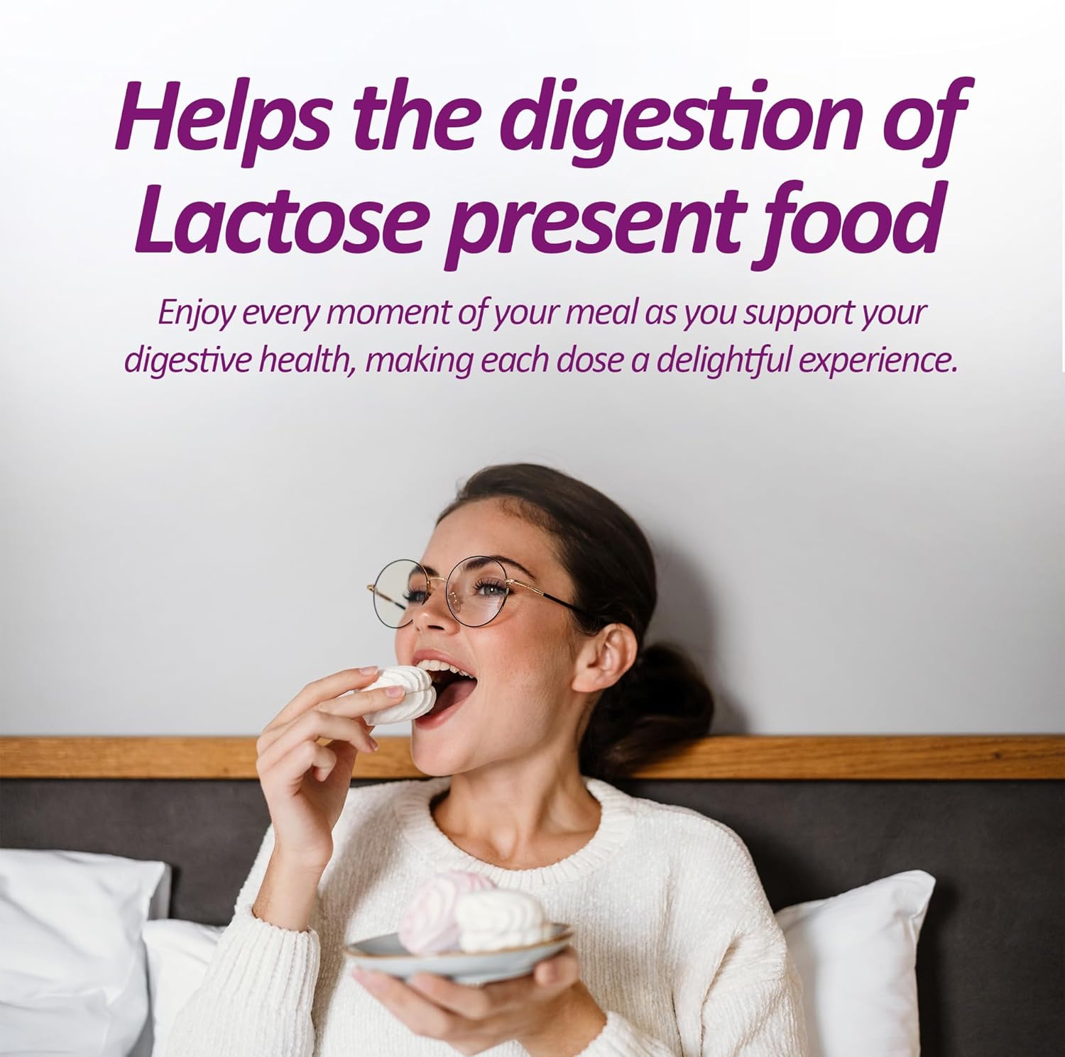 Lactase Enzyme 120 Tablets No Flavor - 9.000 FCC - Sensilatte – Quick Dissolution – Helps with Digestive Comfort – Prati Donaduzzi - Image 2
