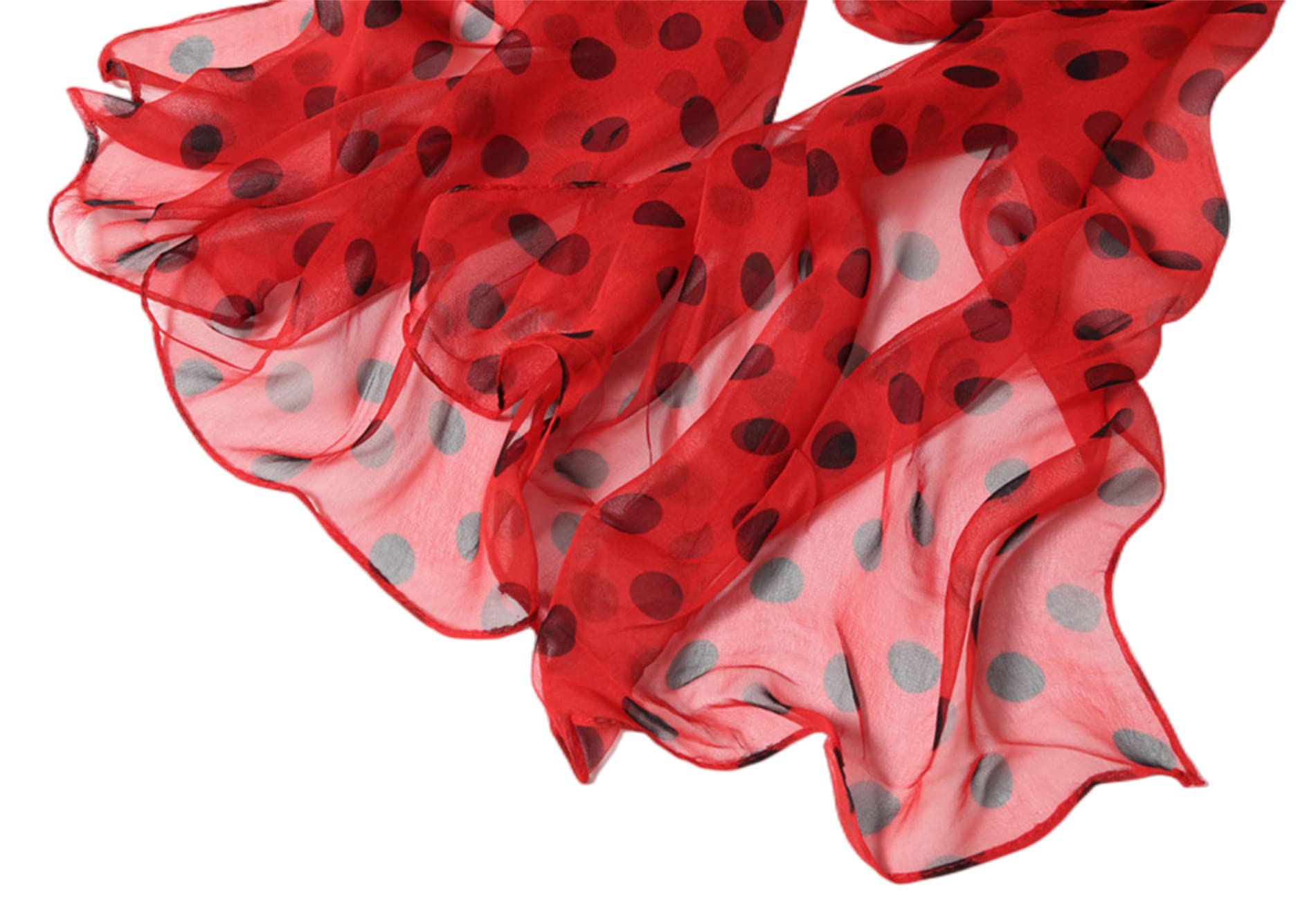 FAIRYGATE Pañuelos para el cuello para mujer de gasa, bufanda de seda ligera, bufandas de verano modernas y elegantes para mujeres 63 x 20 Inch