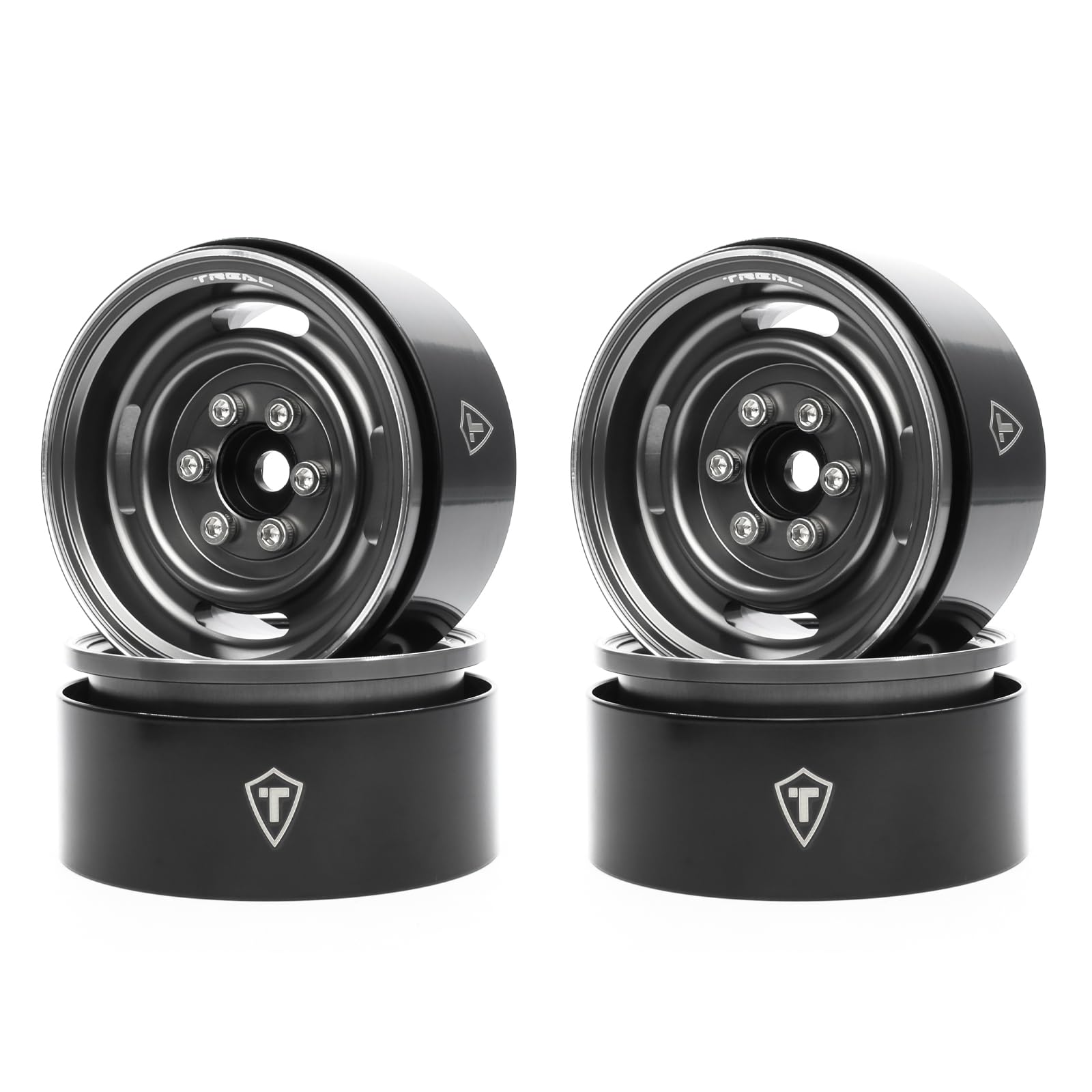 Amazon.com: TREAL 1.9 Beadlock Wheel Rims Heavy Duty Vintage Style