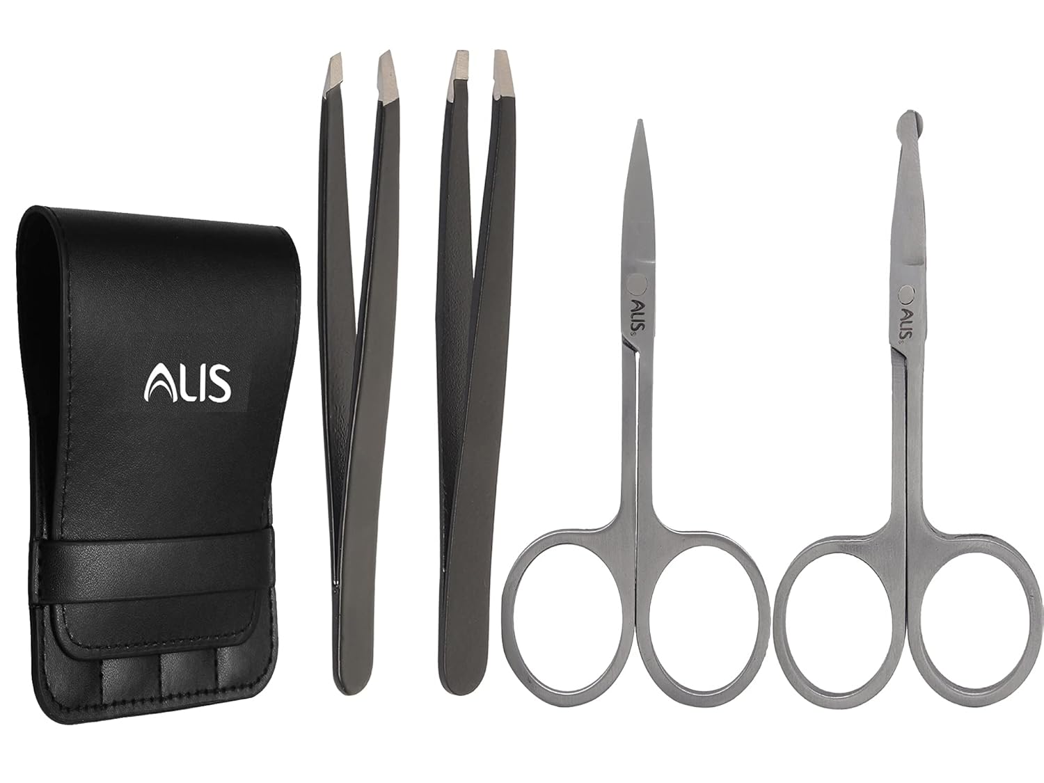 Alis Eyebrow Tweezers for Women Precision Tweezer & Scissor For