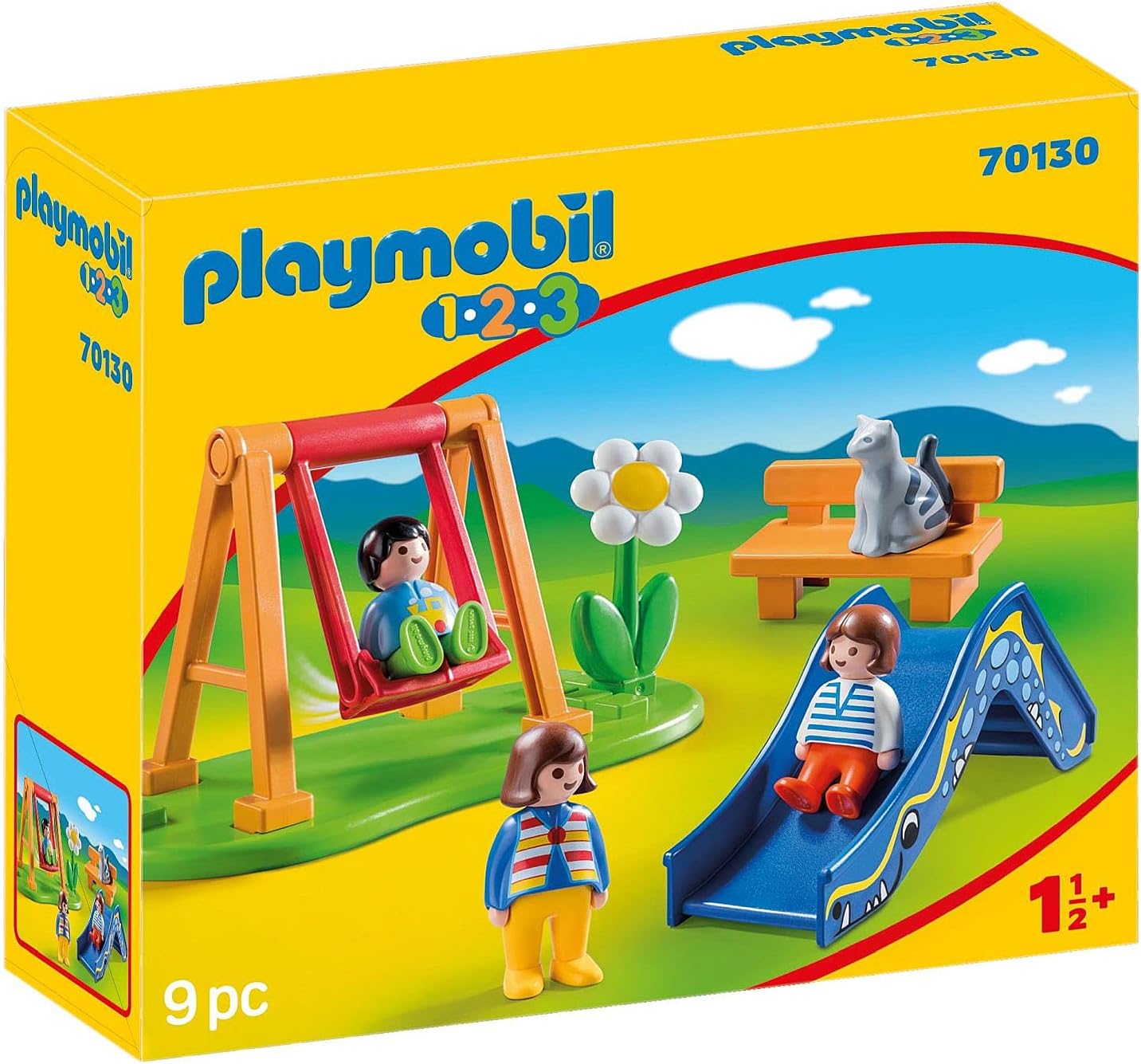 Playmobil 70130 1.2.3 Children's Playground, Fun Imaginative Role-Play, PlaySets Suitable for Children Ages 1.5+
