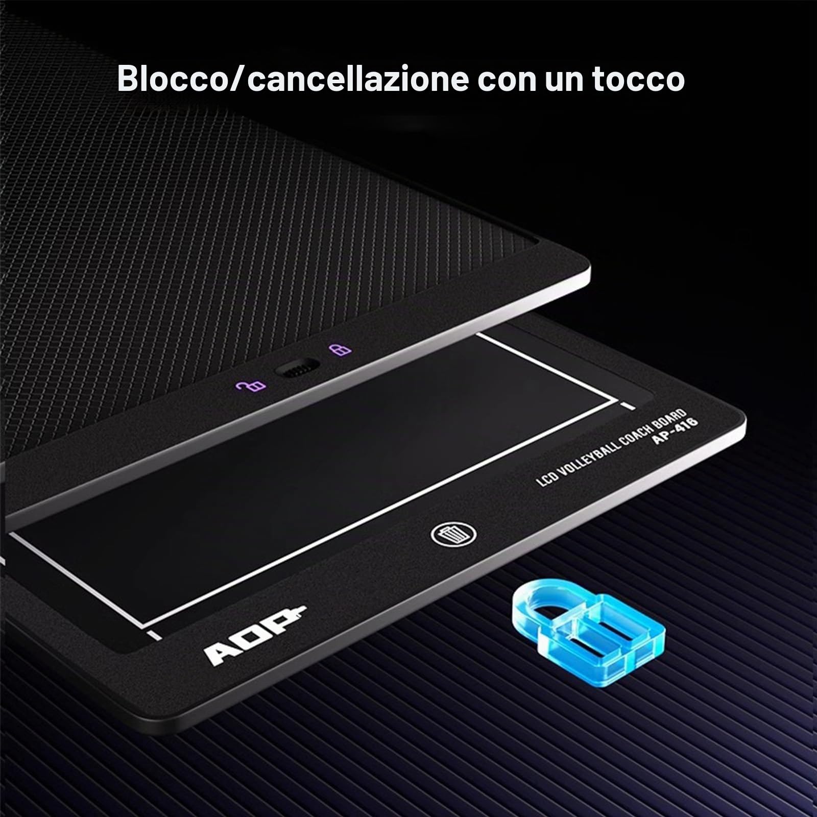LCD Elettronica Lavagna Tattica Pallavolo, Lavagna da Allenamento,portablocco per Istruttore di Pallavolo, 16 Pollici Tavole per Allenatori con Penna,per Insegnare e Formazione