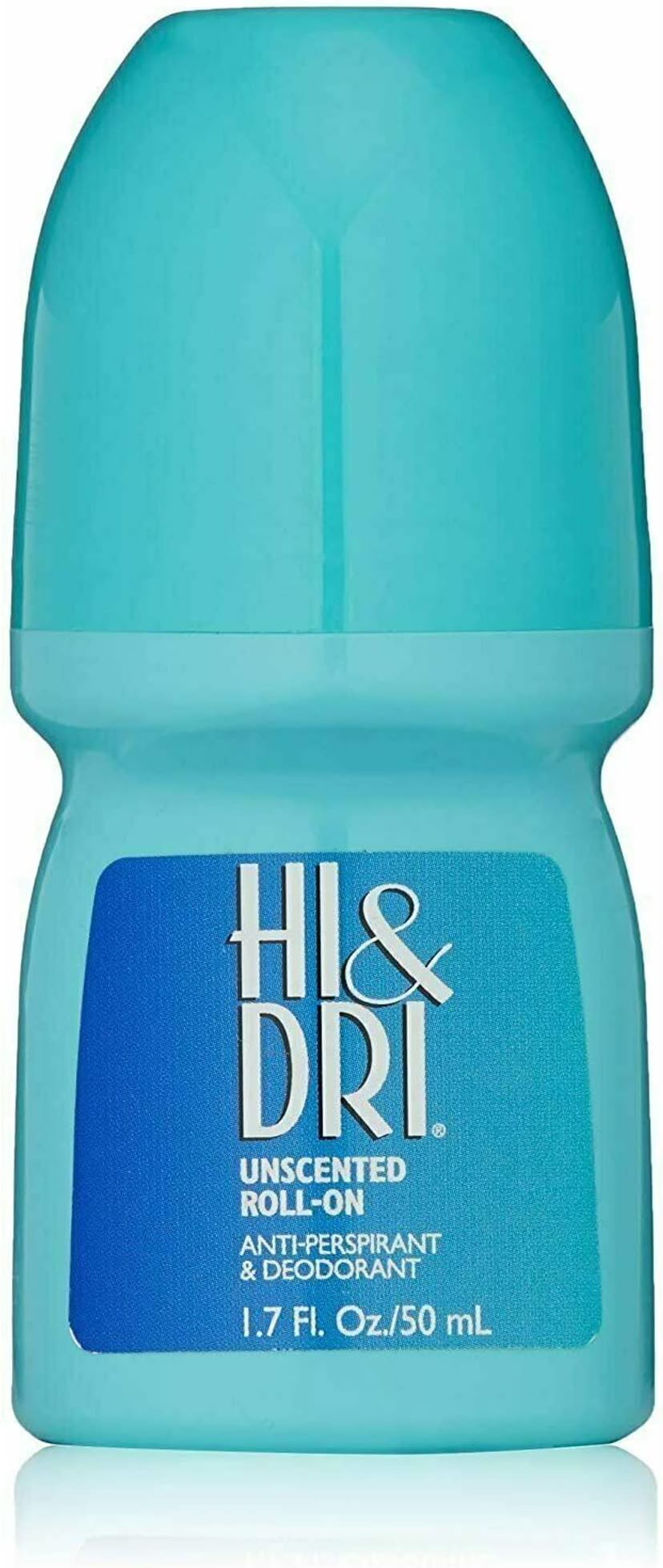 Hi and Dri Antiperspirant, Roll-On, Unscented, 1.7 Ounce (Pack of 6)