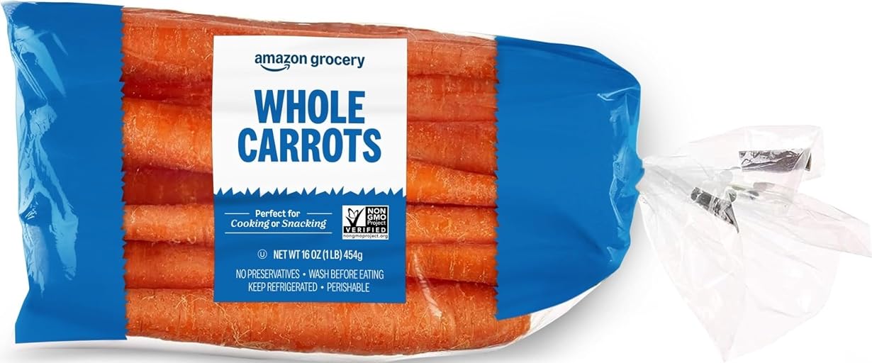 Amazon Grocery, Whole Carrots, 16 Oz