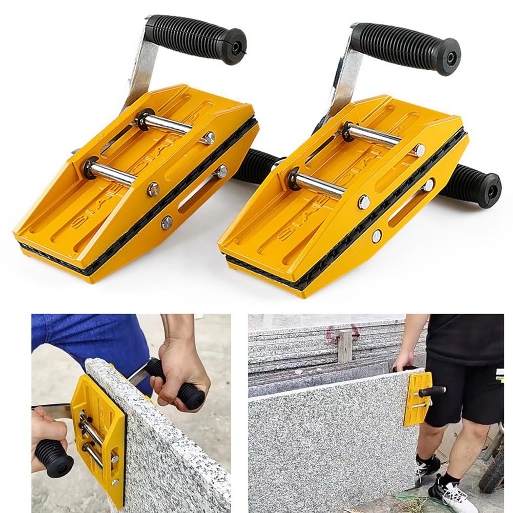 Morsetti in granito, supporti per pannelli di trasporto in pietra, strumenti di sollevamento resistenti, capacità 350 kg, impugnatura in gomma antiscivolo, impugnatura ergonomica per lastre