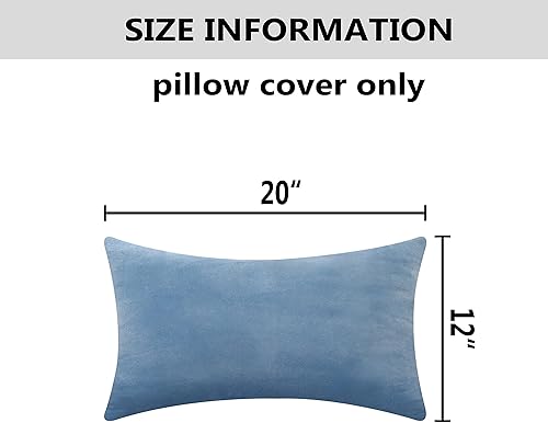 Vista 32 de Home Brilliant Fundas de almohada color verde azulado súper suaves cuadradas de terciopelo azul para sofá, dormitorio de niñas pequeñas, 18 x 18