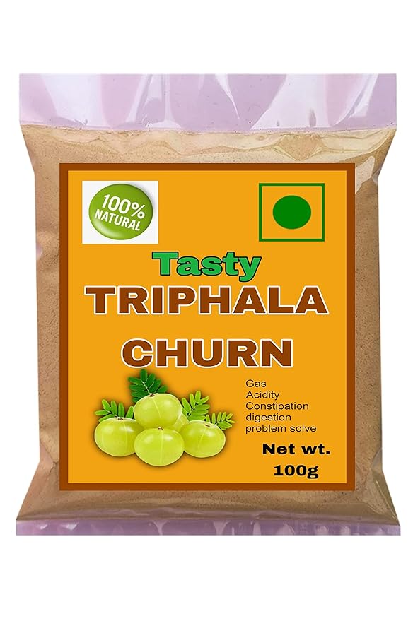 Organic Triphala Powder Ayurvedic Herbal Supplement for Digestion and