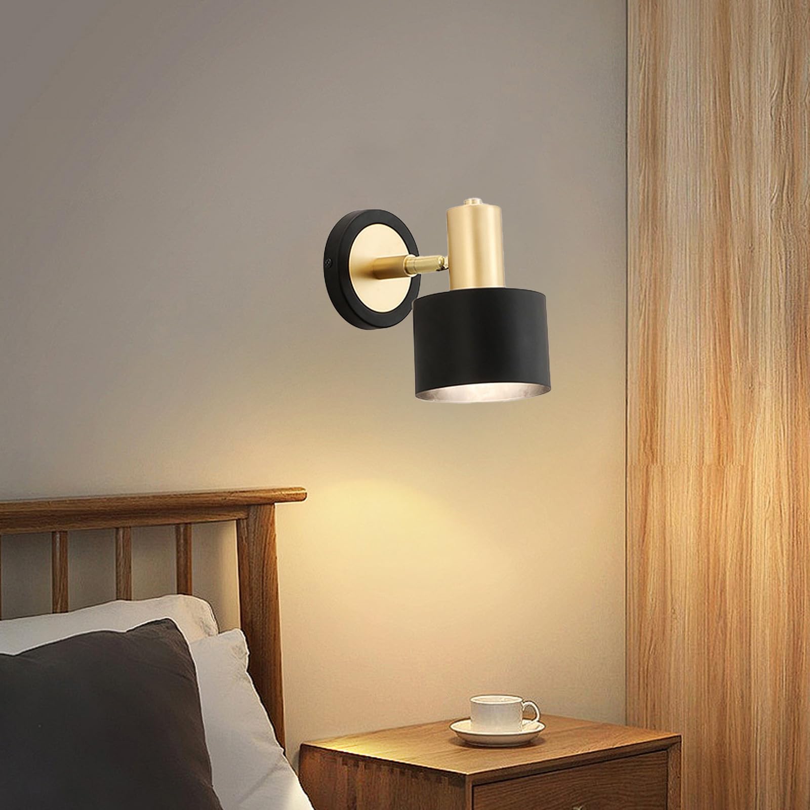 Lampade da Parete Moderne Europee da Comodino, faretto Flessibile a LED, faretto da banco, Illuminazione da Lettura, Illuminazione a Tubo Curvo, Luce a Striscia Semplice