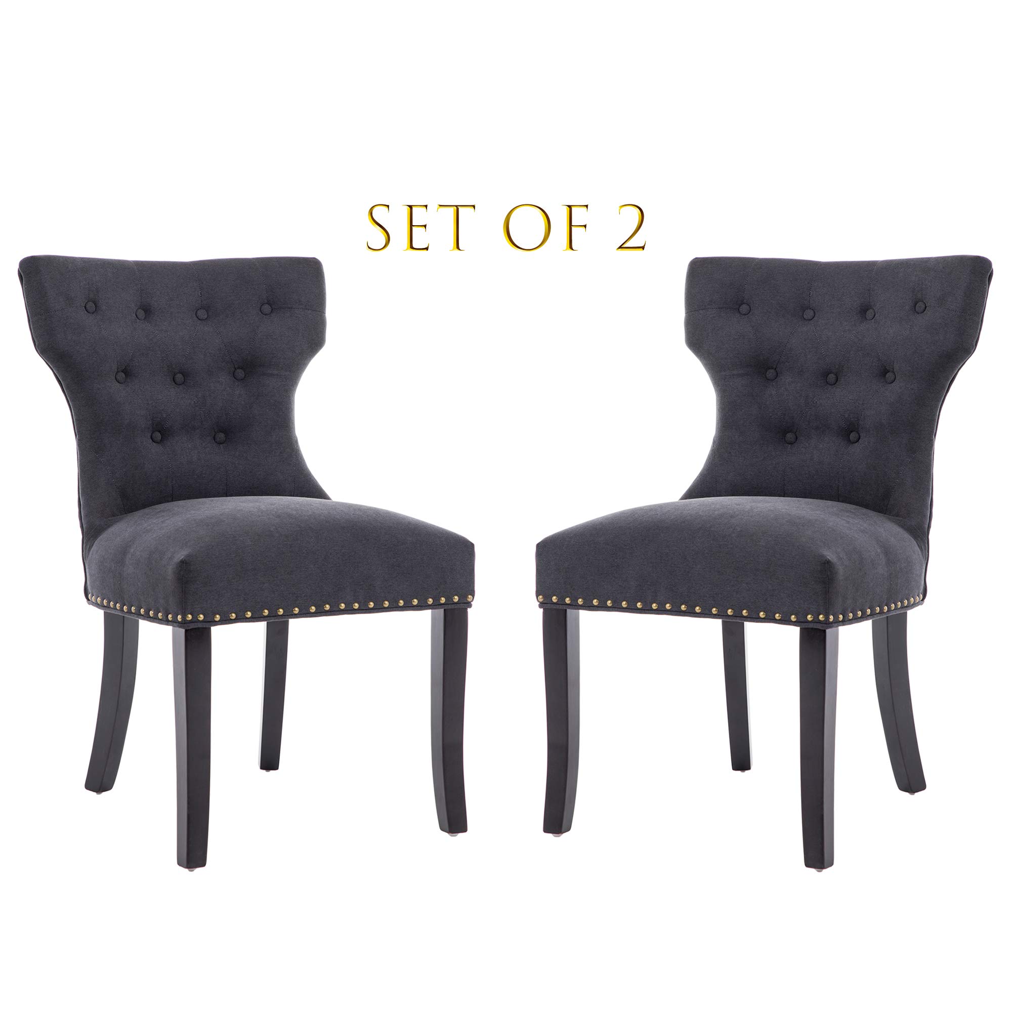 Black Tufted Dining Chairs All Chairs