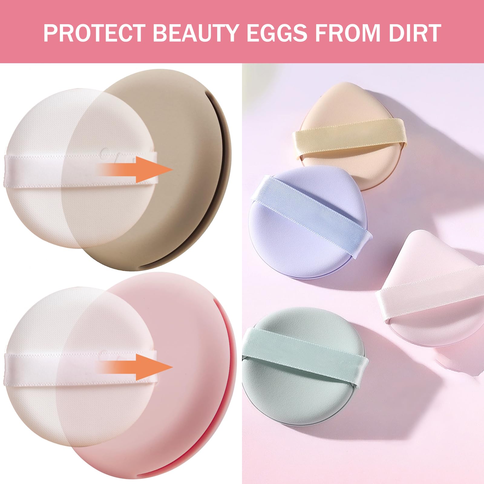 ZXCHOME 2 Pcs Beauty Blender Case - Image 3