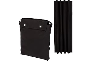 Amazon Basics Blackout Window Curtain Shade with 22 Suction Cups for Travel,...