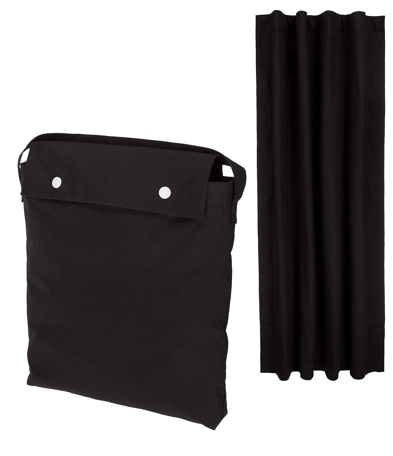 Amazon Basics Portable Blackout Curtain Shade with Suction Cups 50 W x 78L 1-Pack Black