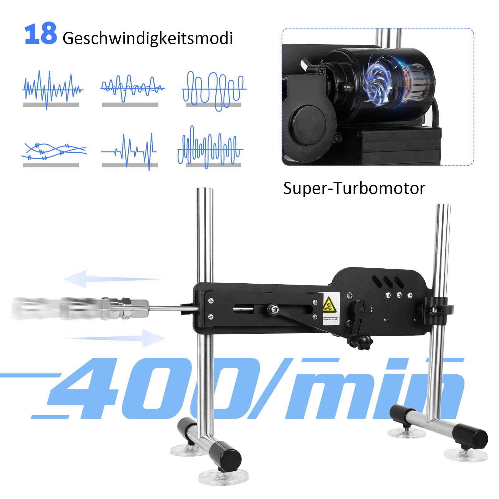 Fickmaschine Frauen Sexspielzeug Fickle Maschinen Sexmaschinen mit Saugnapf Sexmaschine für Frauen Fernsteuerung Sextoy Dildo Machine Automatisch Realistischer Dildo Maschine (Fleischton)